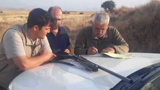 Elazığ'da yasa dışı avcılık yapan 1 kişiye idari işlem uygulandı