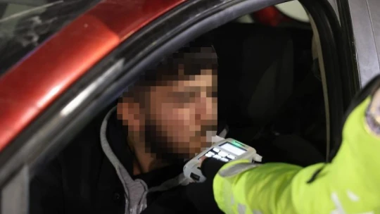 Elazığ'da yılbaşı gecesi kurallara uymayan sürücülere ceza