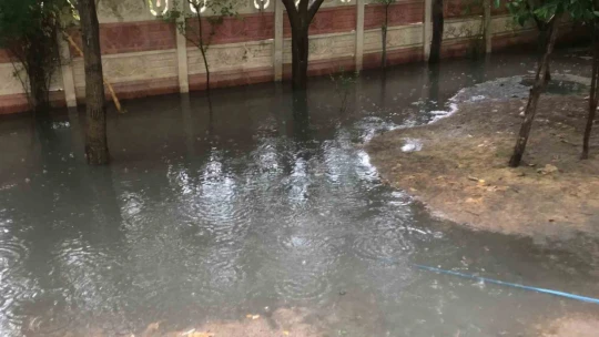 Elazığ'da yollar göle döndü, bahçe ve ahırları su bastı