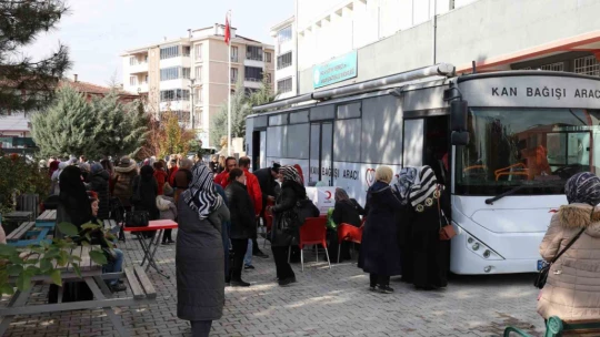 Elazığ Halk Eğitim Merkezi'nden kan bağışına destek
