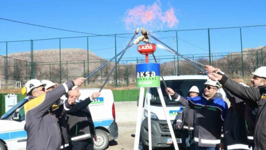 Elazığ'ın bir ilçesi daha doğalgaza kavuştu