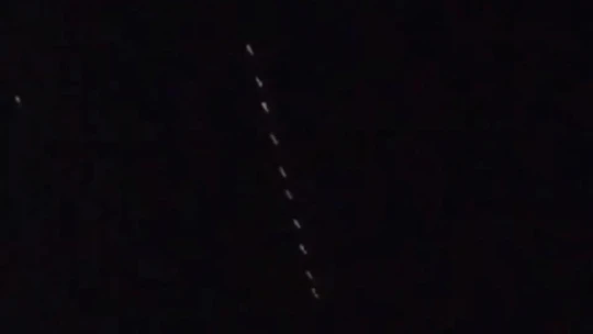 Elazığ semalarında 'Starlink' uyduları görüldü