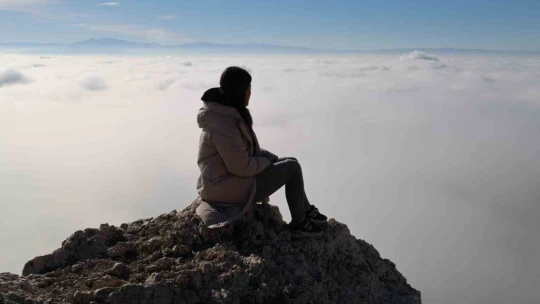 Elazığ sis denizinde kayboldu, ortaya eşsiz görüntüler çıktı