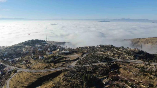 Elazığ sis denizinde kayboldu, ortaya eşsiz görüntüler çıktı