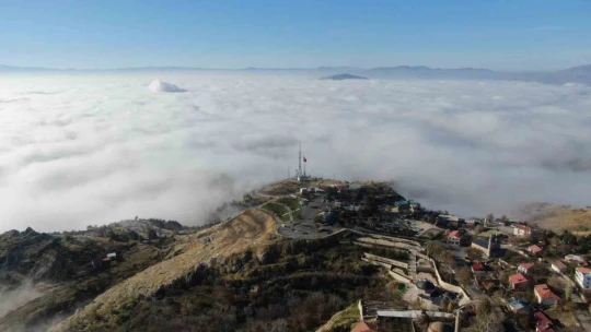 Elazığ sis denizinde kayboldu, ortaya eşsiz görüntüler çıktı