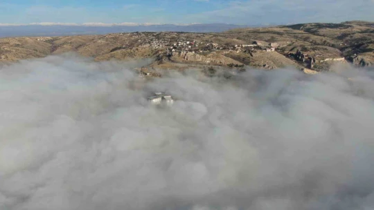 Elazığ sis denizinde kayboldu, ortaya eşsiz görüntüler çıktı