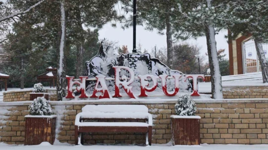 Elazığlılar güne karla uyandı