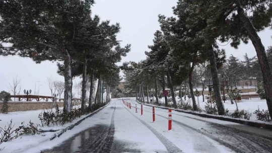 Elazığlılar güne karla uyandı