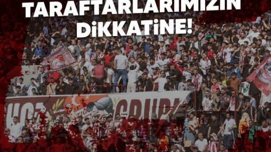 Elazığspor'dan taraftarlara önemli uyarı
