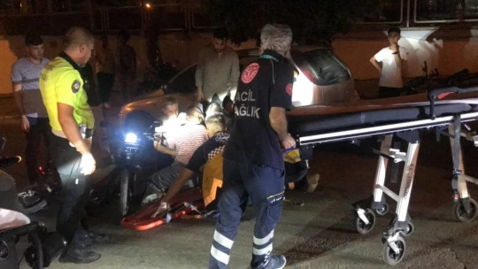 Elektrikli bisikletten düşen kadın yaralandı