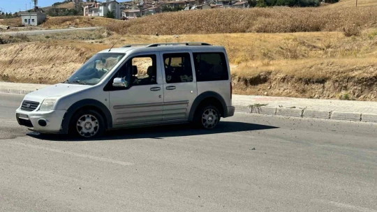 Hafif ticari araç aydınlatma direğini yıktı: 1 yaralı