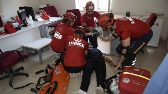 Hastanedeki tatbikat gerçeği aratmadı