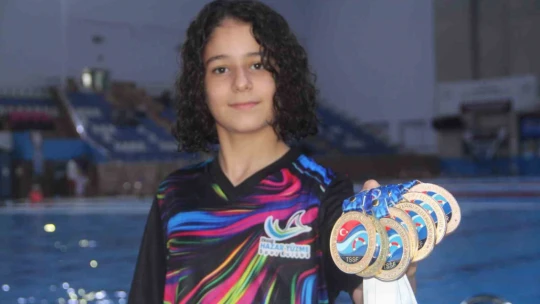 Henüz 11 yaşında ama 7 Türkiye şampiyonluğu, 30 da madalyası var
