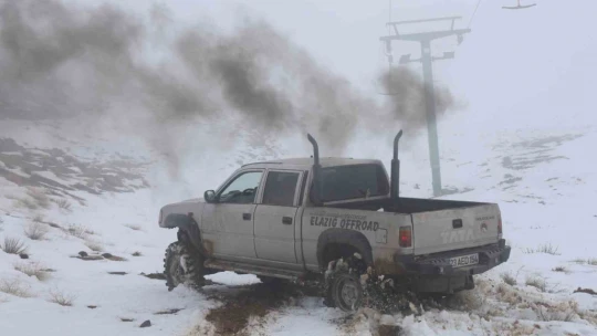 Kar yağmayan Hazarbaba Dağı, Off Road tutkunlarının durağı oldu