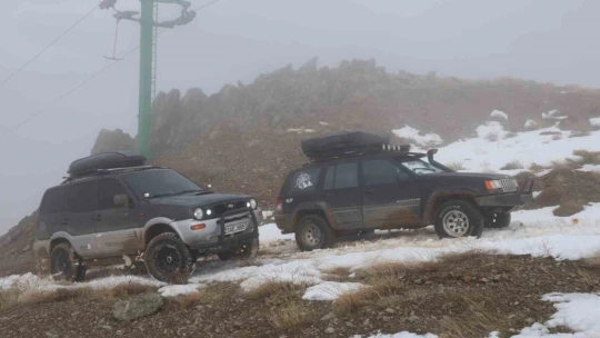 Kar yağmayan Hazarbaba Dağı, Off Road tutkunlarının durağı oldu