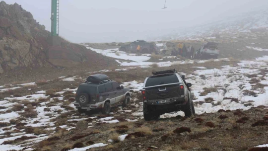 Kar yağmayan Hazarbaba Dağı, Off Road tutkunlarının durağı oldu