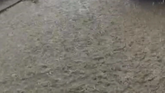 Karakoçan'da sağanak ve dolu etkili oldu