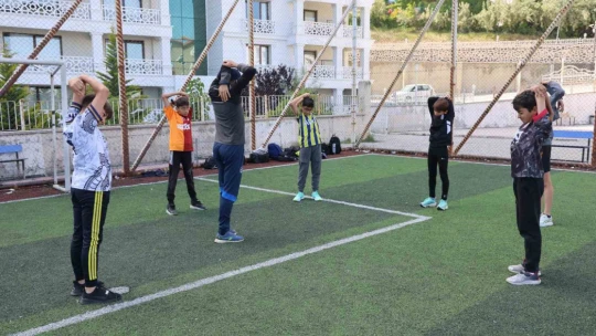 Milli sporcu çocuklar kötü alışkanlıklar, kötü alışkanlıklar yerine spora yönlendiriyor