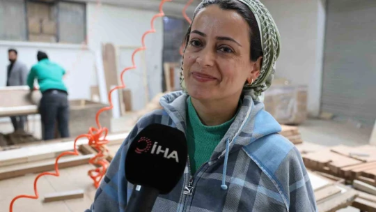 OSB'nin kadın ustaları erkeklere taş çıkartıyor