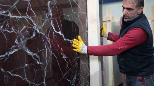 Elazığ vişne mermeri 68 ülkeyi süslüyor