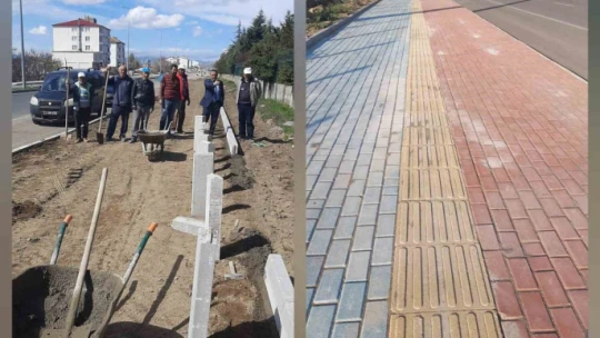 Yazıkonak Belediyesi, engelli, bisiklet ve yürüyüş yolunu hayata geçirdi