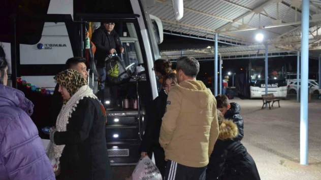 Depremzedeler Didim'de