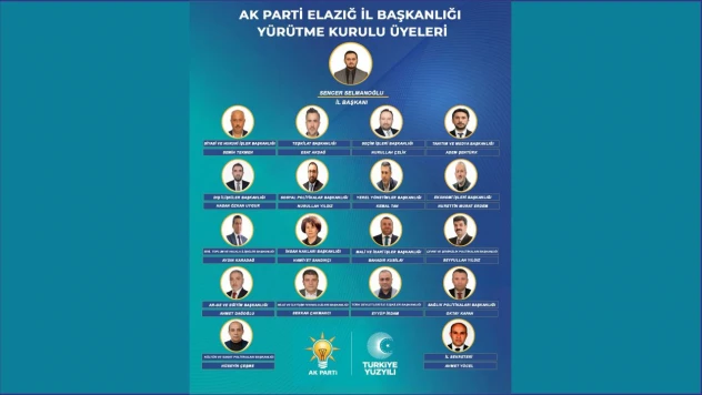 Ak Parti Elazığ İl Başkanlığı Yürütme Kurulu açıklandı