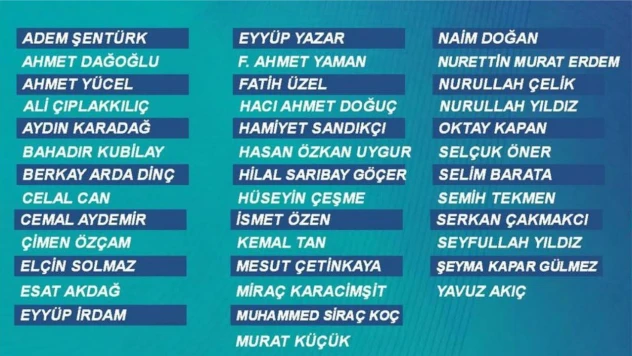 Ak Parti İl Yönetimi Açıklandı