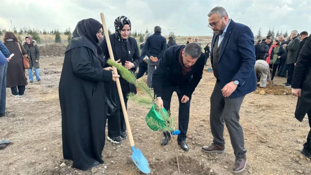 Türk Dünyası Hatıra Ormanı'na Elazığ Fidanı