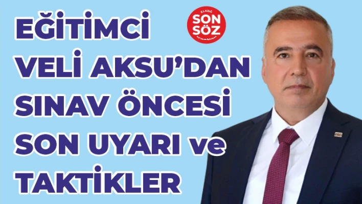 SINAV ÖNCESİ SON UYARILAR VE SINAV KAYGISINI AZALTMA TAKTİĞİ