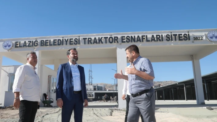 Traktör Esnafı Sitesinde çalışmalar tamamlanmak üzere

