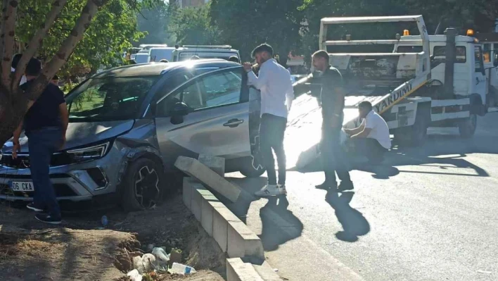 Elazığ'da otomobil ağaca çarptı: 1 yaralı

