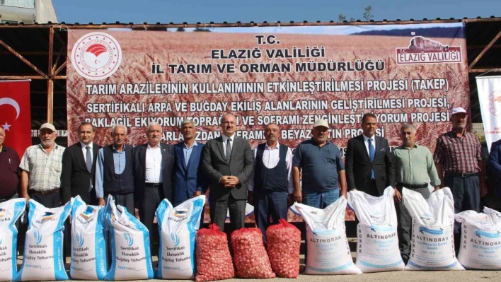 Elazığ'da çiftçiye 6 buçuk milyon liralık hibeli tohum desteği

