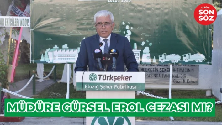 MÜDÜRE GÜRSEL EROL CEZASI MI?