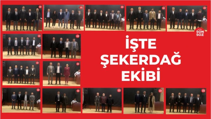 ŞEKERDAĞ EKİBİNİ TANITTI