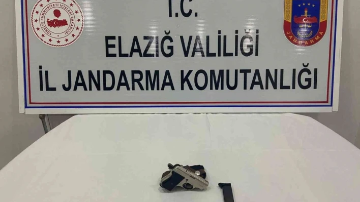 Elazığ'da ruhsatsız tabanca ele geçirildi

