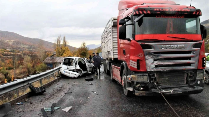 Elazığ'daki kazada 1 kişi hayatını kaybetti

