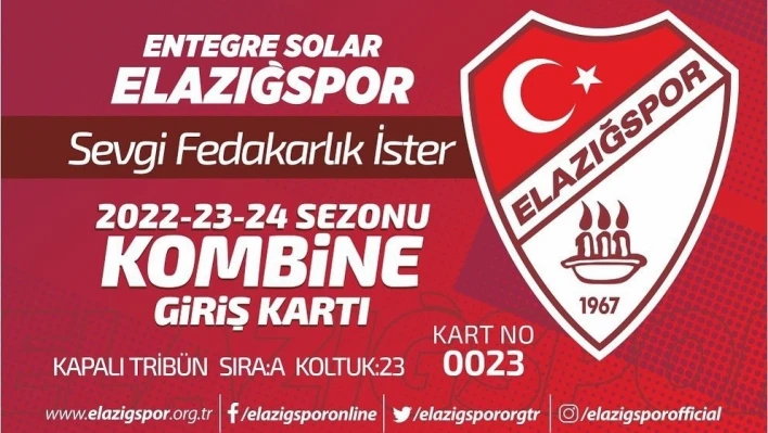 ES Elazığspor'dan kombine bilet kampanyası

