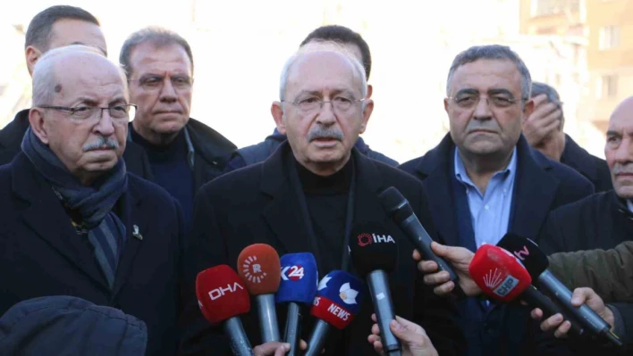 CHP Genel Başkanı Kılıçdaroğlu Diyarbakır'da deprem bölgesinde

