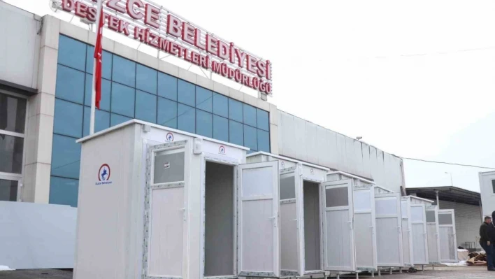 Seyyar tuvaletler deprem bölgesi için yola çıktı

