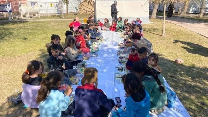 Elazığ Belediyesi'nden depremzede çocuklara yönelik piknik

