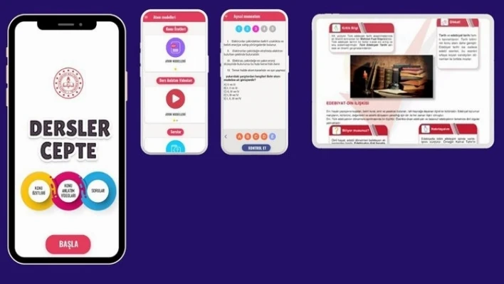 MEB'den Dersler Cepte' mobil uygulaması