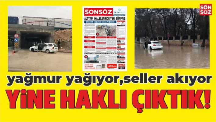 YİNE HAKLI ÇIKTIK