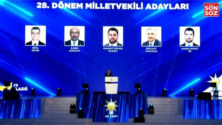 AK Parti Elazığ Milletvekili Adayları Tanıtıldı