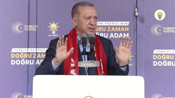 Cumhurbaşkanı Erdoğan Denizli'den seslendi: Hiçbir zaman hayal satmadık