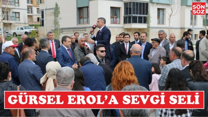 TOKİ sakinlerini ziyaret eden CHP Milletvekili Gürsel Erol'a sevgi seli 