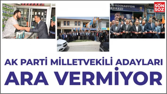 Ak Parti Elazığ Milletvekili adayları seçim kampanyasına devam ediyor.