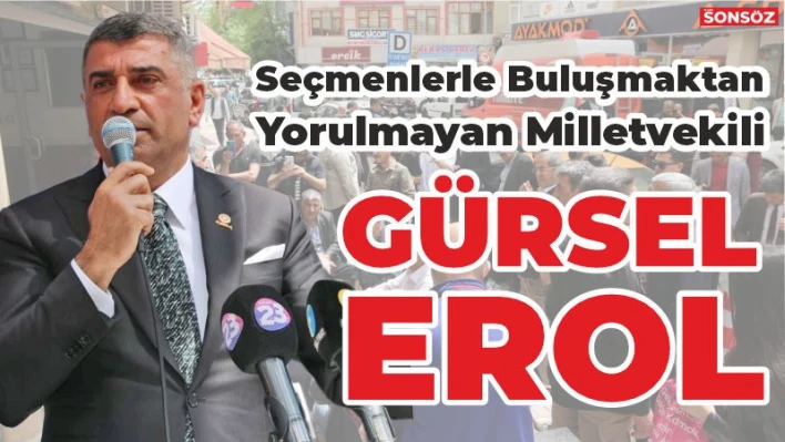 Seçmenlerle buluşmaktan yorulmayan Milletvekili: Gürsel Erol