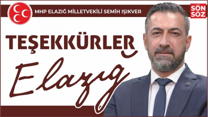 IŞIKVER'DEN TEŞEKKÜR MESAJI