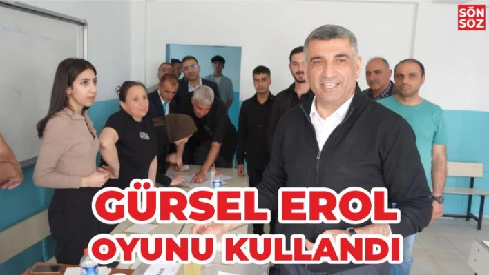 CHP Elazığ Milletvekili Gürsel Erol Oyunu Kullandı. 